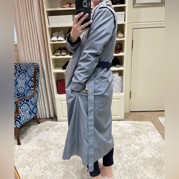 FL collection vintage gray trench coat size 6 - Picture 6 of 6